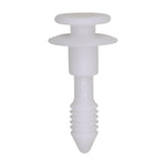 7mmx26mm White Nylon Double Head Trim Panel Drive Pin, 16mm Head