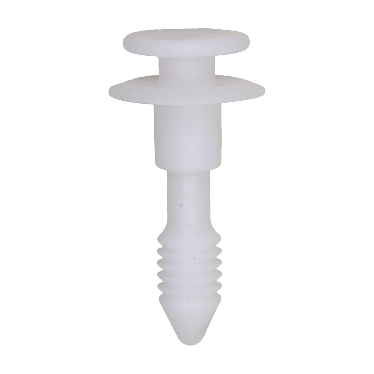 7mmx26mm White Nylon Double Head Trim Panel Drive Pin, 16mm Head