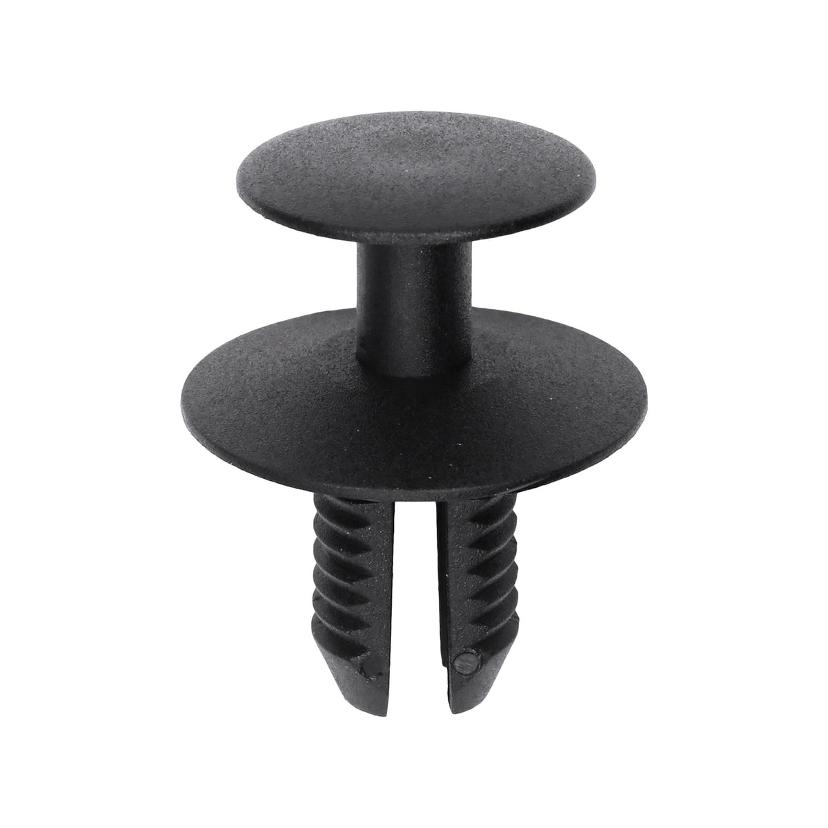 8.5mmx14mm Black Push-Type Retainer with Open End, 20mm Head