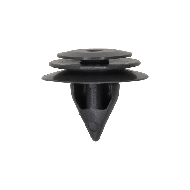 8.5mmx12mm Gray Nylon Triple Head Trim Panel Christmas Tree Retainer, 18mm Head