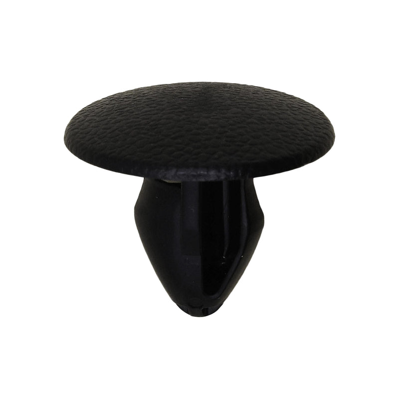 9.5mmx15mm Black Nylon Single Head Trim Panel Christmas Tree Retainer, 20mm Head