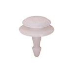 4mmx13mm White Nylon Double Head Cowl Vent Christmas Tree Retainer, 16mm Head