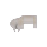 1/4" White Nylon Door Lock Clip Size (Right)