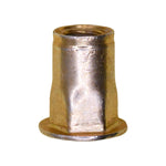 M5-0.80 Specialty Hex Insert, 0.5mm - 3.3mm Grip, 10mm Head, Yellow Zinc Chromate