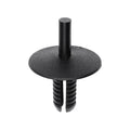 6.3mmx15mm Black Nylon Push-Type Retainer with Open End, 20mm Head