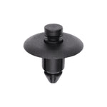 9mmx10mm Black Nylon Push-Type Retainer with Drive Pin, 22mm Head