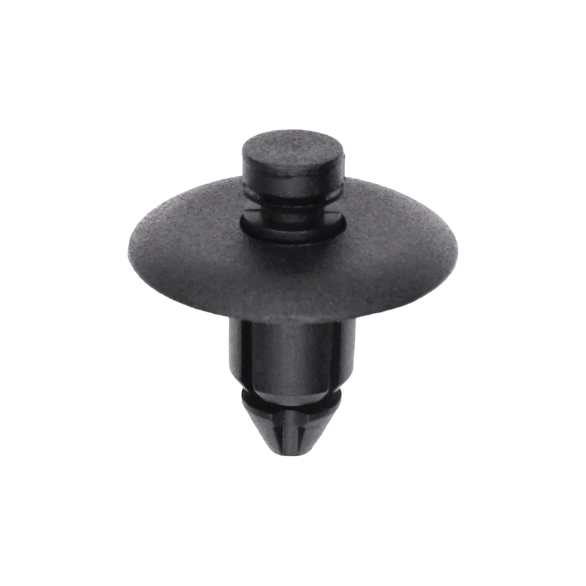 9mmx10mm Black Nylon Push-Type Retainer with Drive Pin, 22mm Head