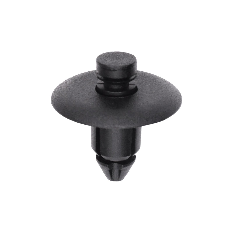 9mmx10mm Black Nylon Push-Type Retainer with Drive Pin, 22mm Head