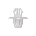 9mm White Nylon Molding Clip, 18mm Head