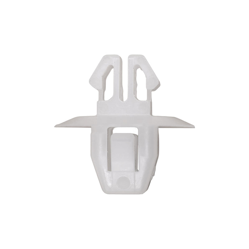 9mm White Nylon Molding Clip, 18mm Head