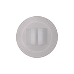 9mm White Nylon Molding Clip, 18mm Head