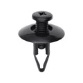 8mmx21mm Black Screw-Type Retainer with Closed End, 22mm Head