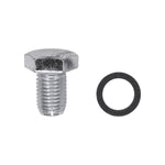 M12-1.5 Single Oversize Oil Drain Plug with Gasket, Zinc