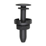 8mmx21mm Black Push-Type Retainer with Drive Pin, 18.5mm Head