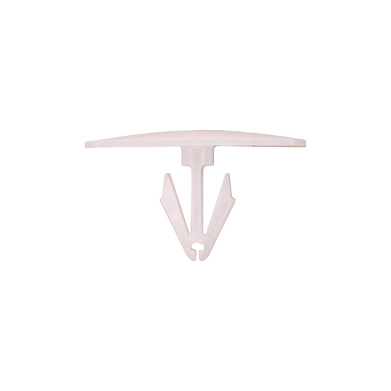5/16"x11/16" White Nylon Molding Clip, Paint To Match, 11/16"x1-5/16" Head