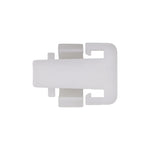 12mm White Nylon Molding Clip