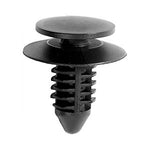 8mmx15mm Black Nylon Double Head Trim Panel Christmas Tree Retainer, 18mm Head
