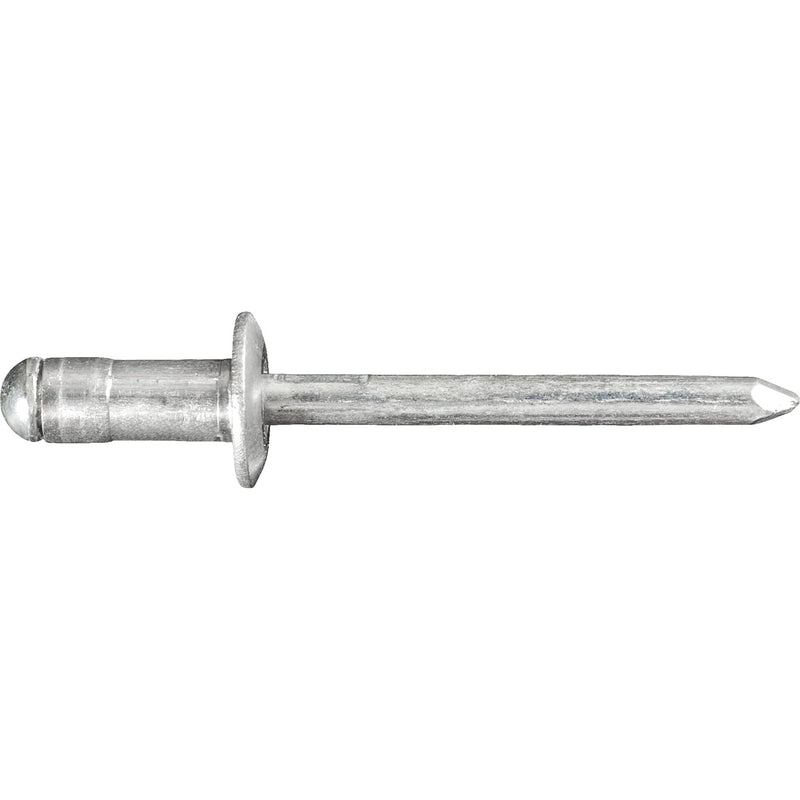 3/16" Specialty Rivet, 1/16"-1/4" Grip, Aluminum Body, Steel Mandrel