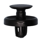 7mmx7.5mm Black Nylon Push-Type Retainer with Drive Pin, 18mm Head
