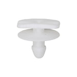 9mm White Nylon Molding Clip, 15mm Head