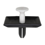9.5mmx20mm Black & Natural Push-Type Retainer, 25mmx45mm Head