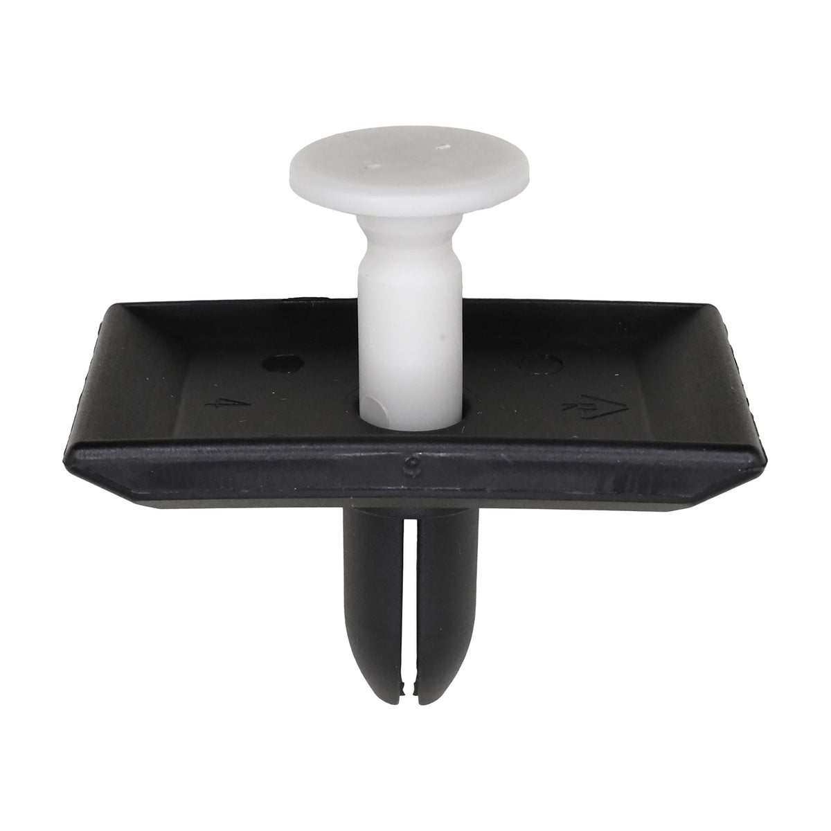 9.5mmx20mm Black & Natural Push-Type Retainer, 25mmx45mm Head