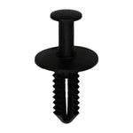 7mmx18mm Black Push-Type Retainer with Closed End, 16mm Head