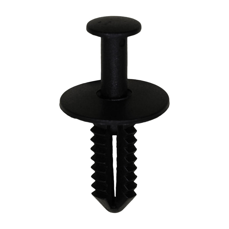7mmx18mm Black Push-Type Retainer with Closed End, 16mm Head