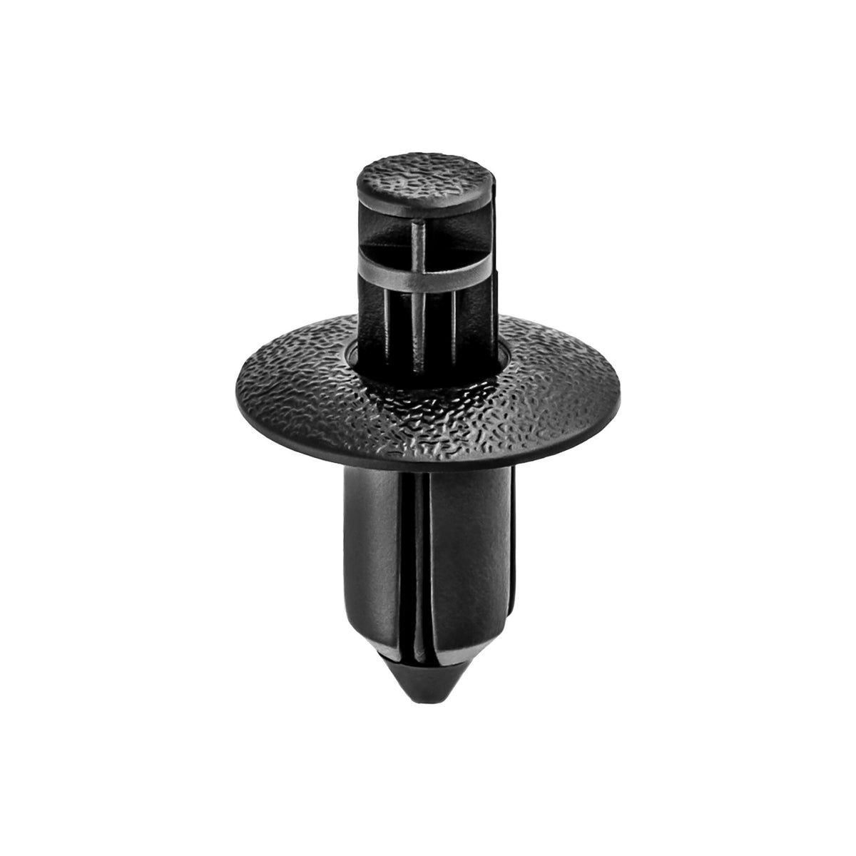 8mmx12mm Black Push-Type Retainer with Drive Pin, 17mm Head