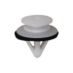 12mmx14mm White Nylon Double Head Trim Panel Christmas Tree Retainer, 18mm Head