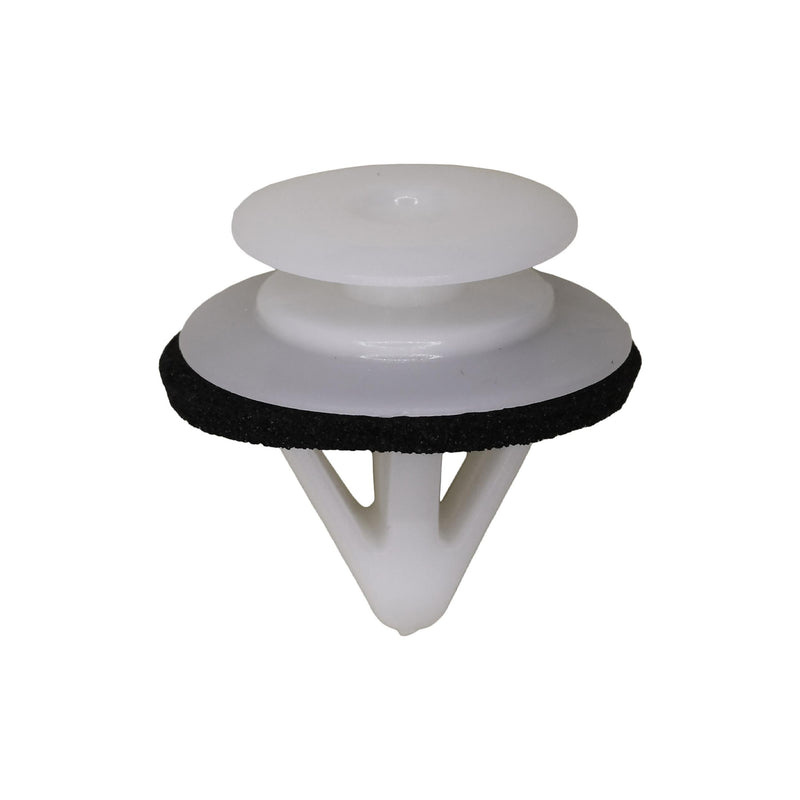 12mmx14mm White Nylon Double Head Trim Panel Christmas Tree Retainer, 18mm Head