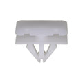 9mmx11mm White Nylon Molding Clip, 12mmx20mm Head