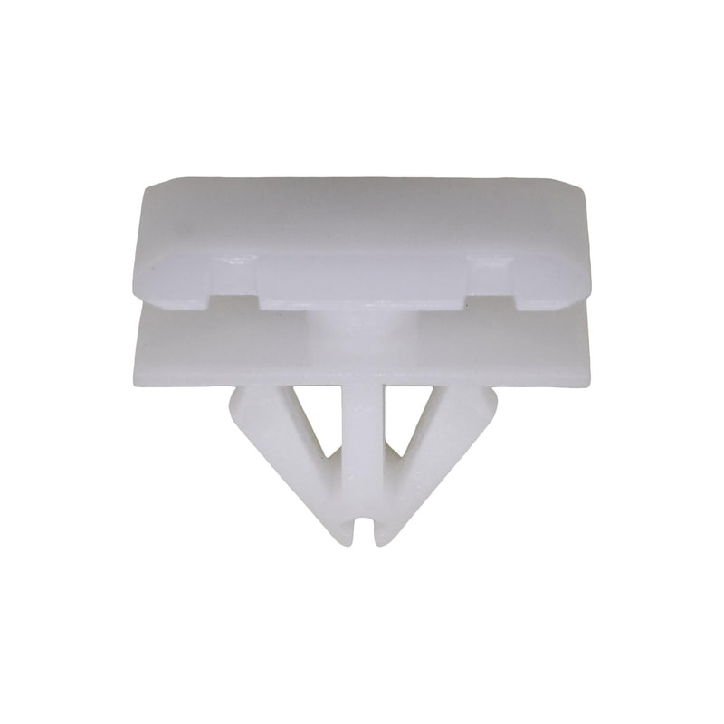 9mmx11mm White Nylon Molding Clip, 12mmx20mm Head
