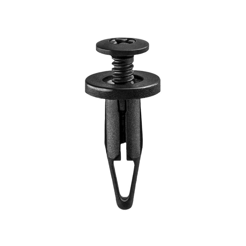7mmx23mm Black Nylon Screw-Type Retainer with Closed End, 14mm Head