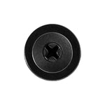7mmx23mm Black Nylon Screw-Type Retainer with Closed End, 14mm Head