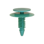 8mmx24mm Green Nylon Double Head Trim Panel Christmas Tree Retainer-, 25mm Head
