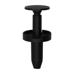 8mmx20mm Black Push-Type Retainer with Drive Pin, 18mm Head