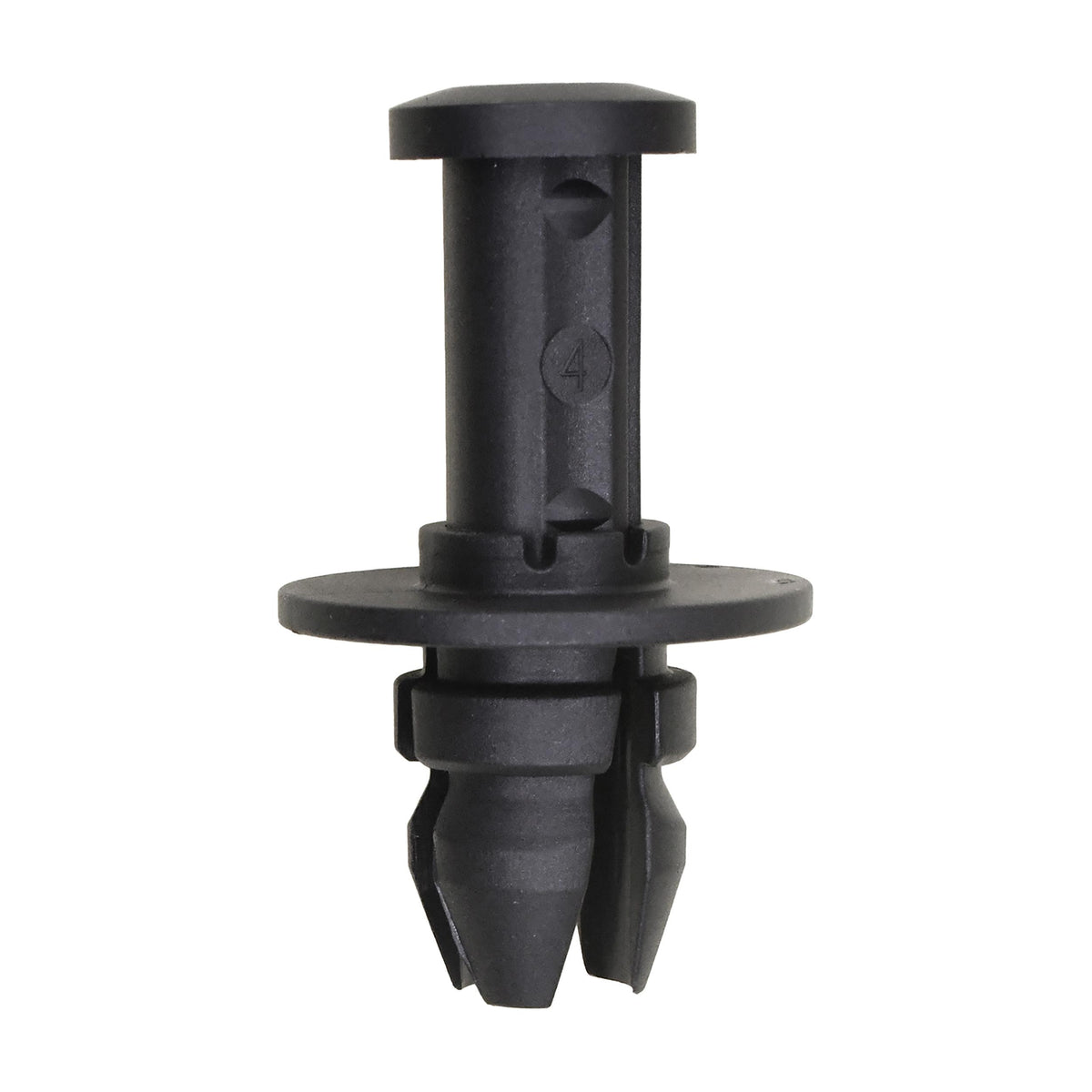 10mmx16mm Black Push-Type Retainer with Open End, 22mm Head