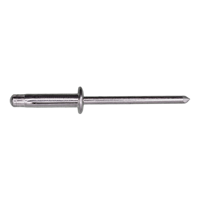 5/32" Rivet, 3/64"-9/32" Grip, Aluminum Body, Aluminum Mandrel, 5/16" Flange Diam