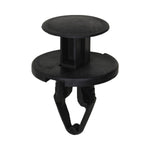 10.5mmx20mm Black Push-Type Retainer with Closed End, 25mm Head