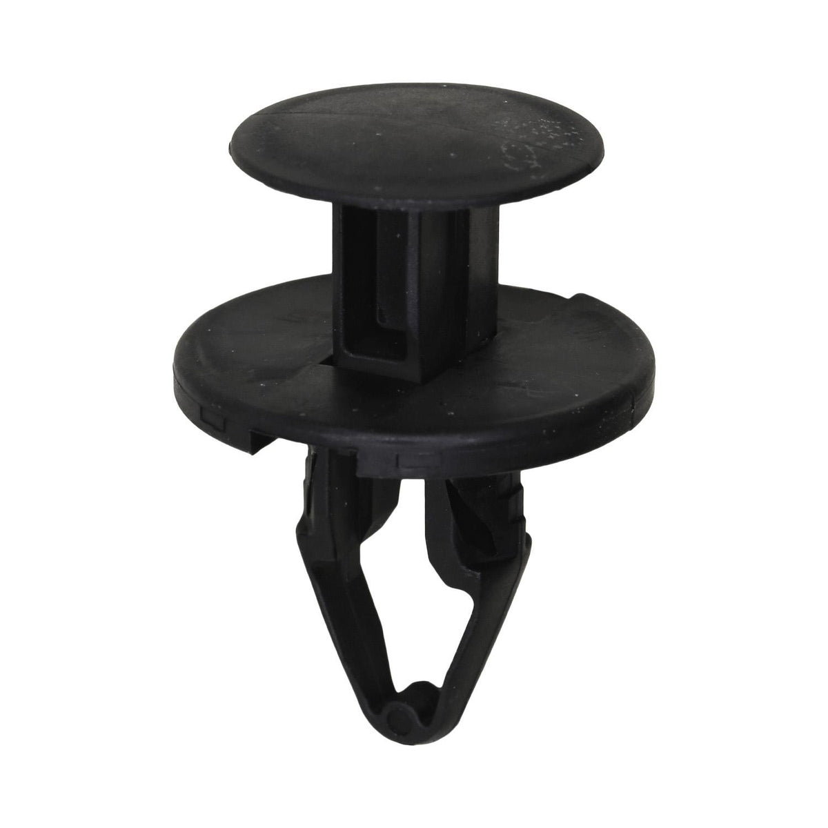 10.5mmx20mm Black Push-Type Retainer with Closed End, 25mm Head