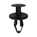 10.5mmx23mm Black Push-Type Retainer with Closed End, 25mm Head