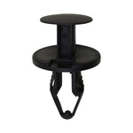 10.5mmx23mm Black Push-Type Retainer with Closed End, 25mm Head