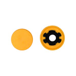 22mm Yellow Nylon Retainer & Grommet Set Door Panel (Pin And Grommet), 19.5mm Head