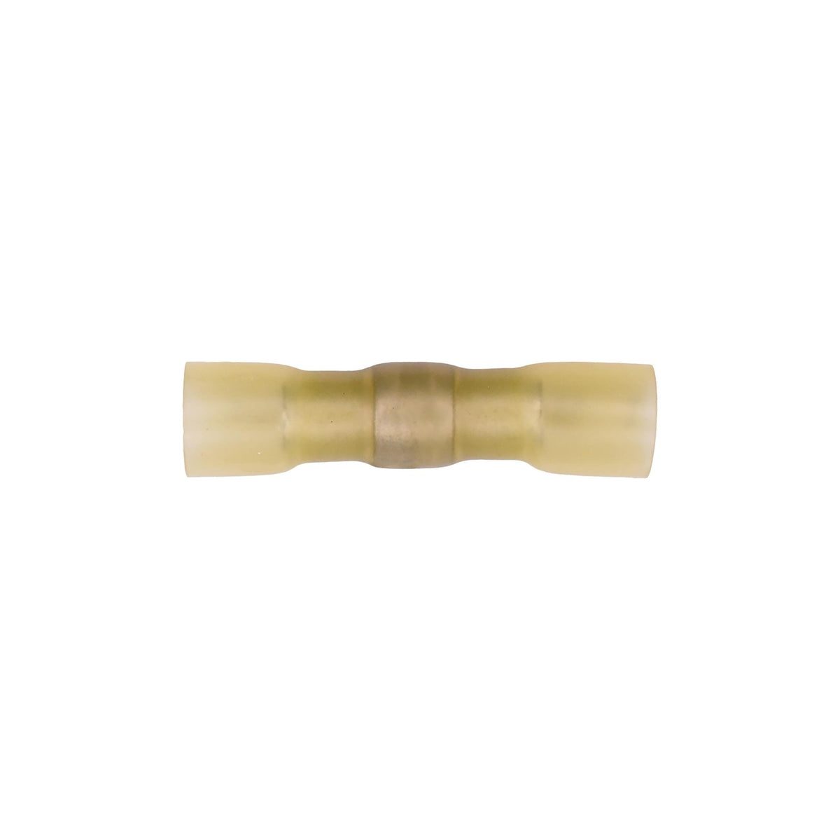 Yellow Crimp And Solder Butt Connector, 10 Gauge