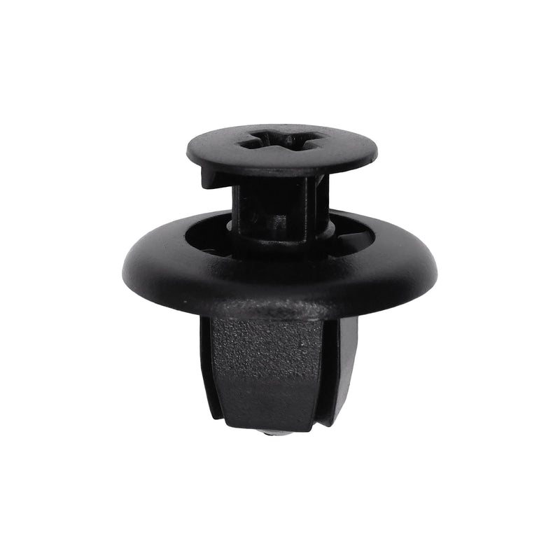 9mmx9mmx9mm Black Nylon Screw-Type Retainer with Open End, 20mm Head