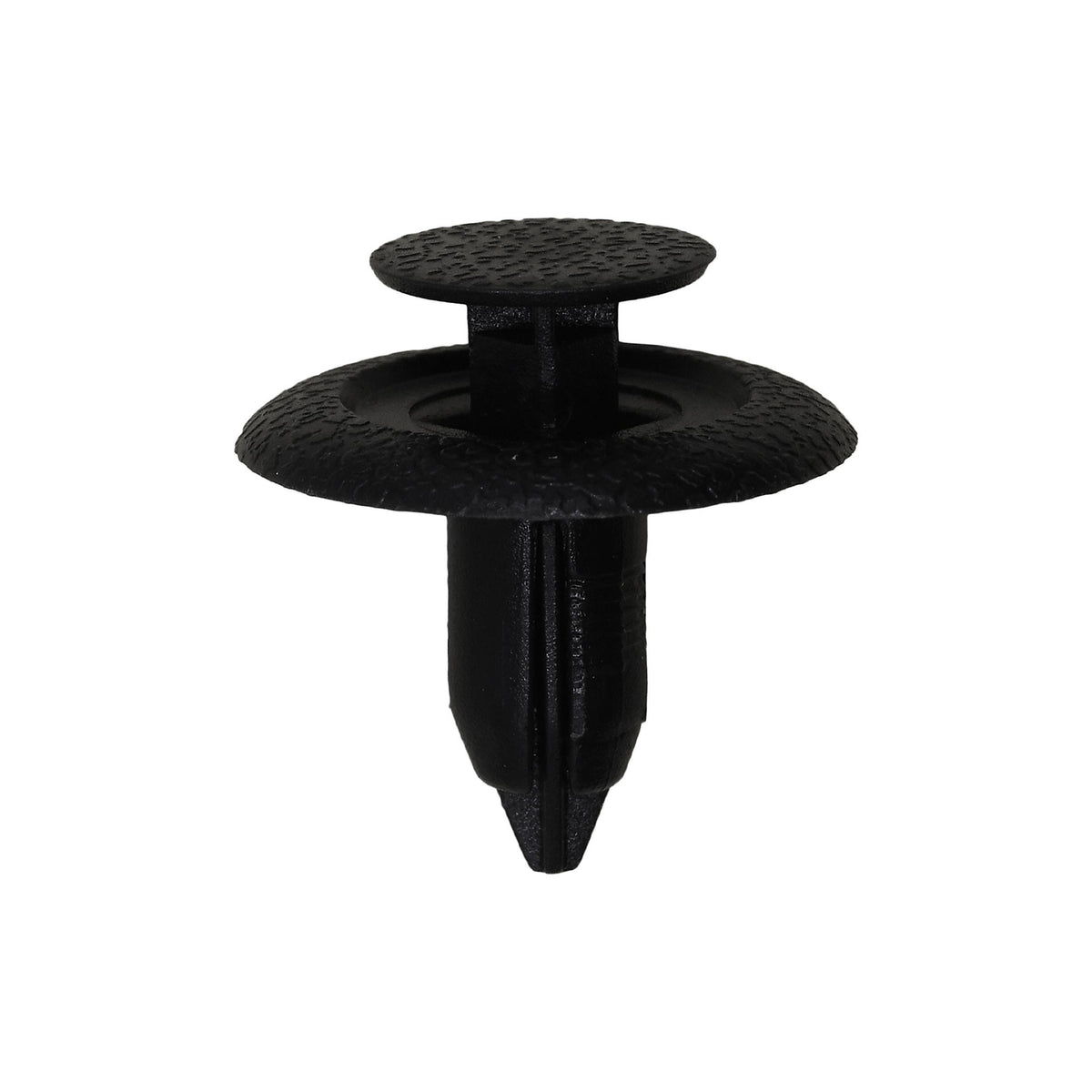 6mmx10mm Black Nylon Push-Type Retainer with Drive Pin, 18mm Head