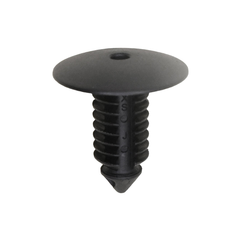 8.5mmx20mm Black Nylon Single Head Trim Panel Christmas Tree Retainer, 20mm Head