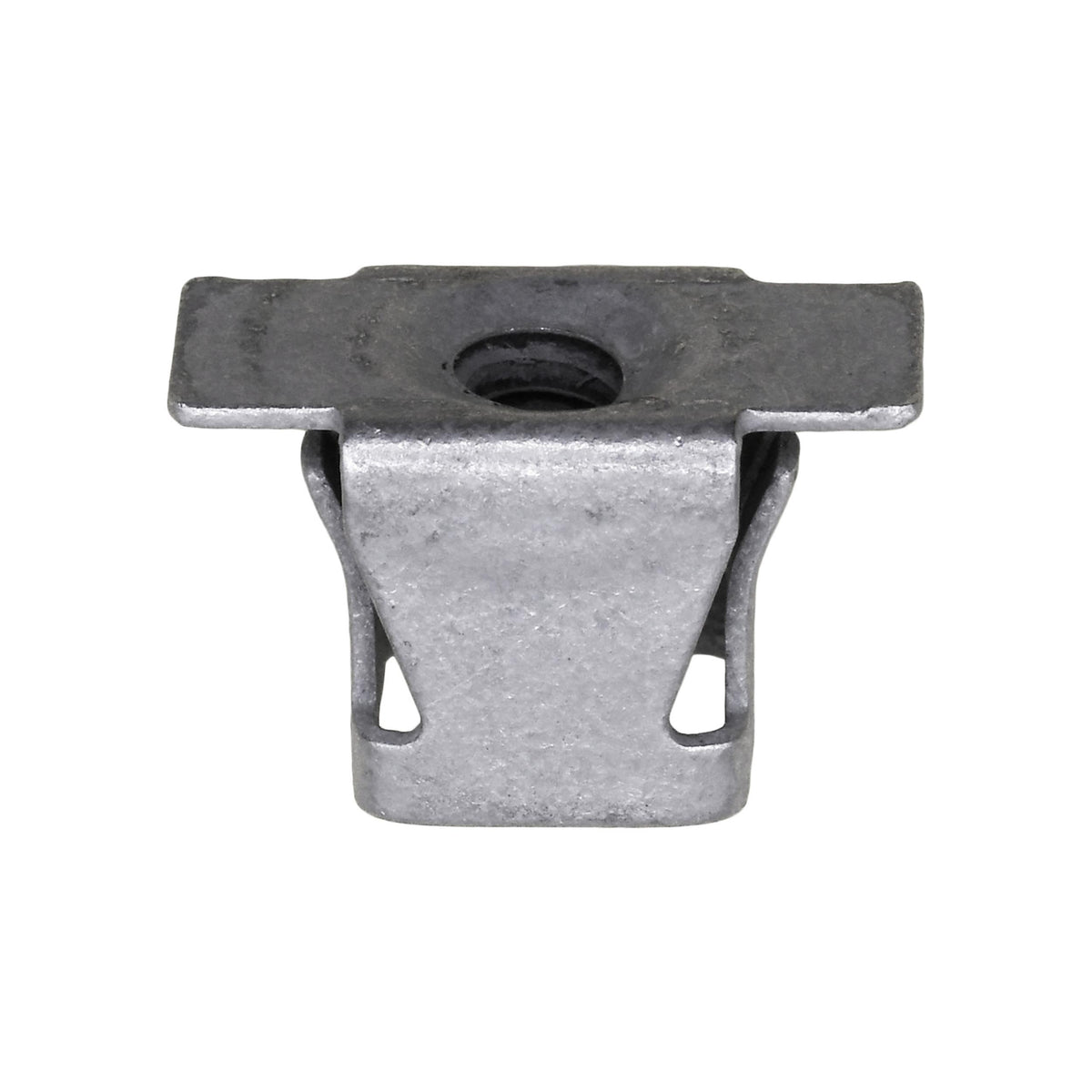 #8 Fender Bracket Retainer Nut Spring Steel Organic, Zinc Organic, Metal