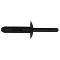 1/4" Black Nylon Rivet, 5/32" - 3/8" Grip Range